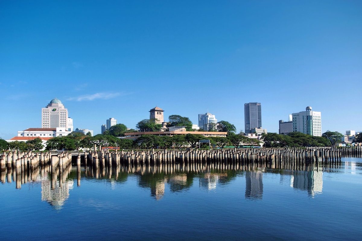 Johor Bahru waterfront skyline, the city with most of the bowling alleys in Johor